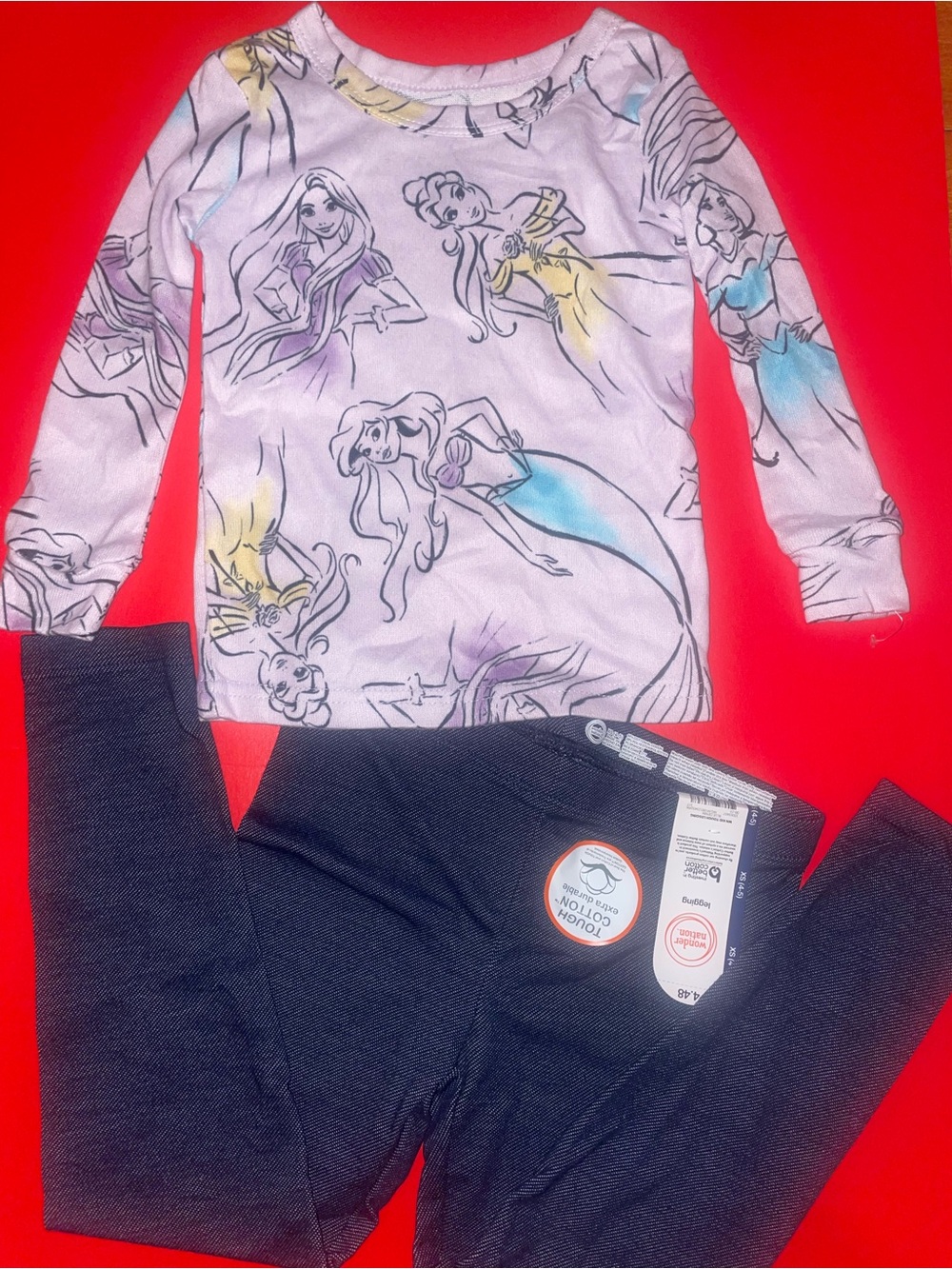 Girls' Mermaid Disney Lavender Pajama Set